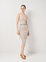Акція на Сукня жіноча Zara 8585/037 M Бежева від Rozetka