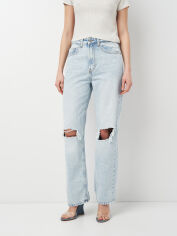 Акція на Джинси жіночі H&M 1066976_дірки 38 Блакитні від Rozetka