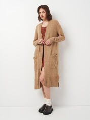 Акція на Кардиган жіночий H&M 04404710 XS Темно-бежевий від Rozetka