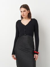 Акція на Кардиган жіночий H&M 0-2398 S Чорний від Rozetka
