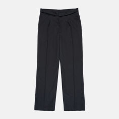 Акція на Штани вовняні жіночі H&M 1151985 56 Чорні від Rozetka