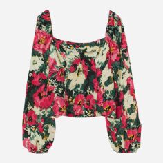 Акція на Блузка жіноча H&M 8211481wer 2XL Рожева із зеленим від Rozetka