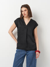 Акція на Блузка жіноча H&M 0882451 S Чорна від Rozetka