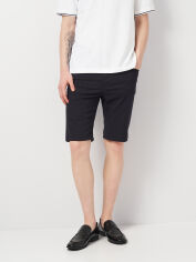 Акція на Шорти бавовняні чоловічі H&M 1054308_т.син 31 Темно-сині від Rozetka