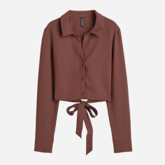 Акція на Топ жіночий H&M XAZ448490DCYV 34 Коричневий від Rozetka