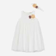 Акція на Дитяче святкове плаття + пов'язка для дівчинки H&M 8116761kwe 128 см Біле від Rozetka