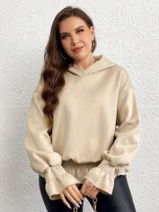Акція на Худі жіноче Shein GD-00086103 4XL Бежеве від Rozetka