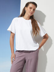 Акція на Футболка оверсайз жіноча Seventeen 2277.6355 2XL-3XL Біла від Rozetka