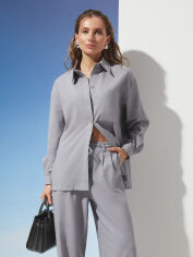 Акція на Сорочка жіноча Seventeen 2279.6343 2XL-3XL Сіра від Rozetka
