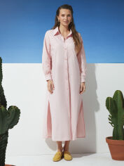Акція на Плаття-сорочка довге літнє жіноче Seventeen 2287.6349 L-XL Рожеве від Rozetka