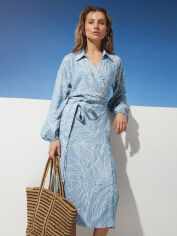 Акція на Плаття на запах міді літнє жіноче Seventeen 2280.6382 L-XL Сіре від Rozetka