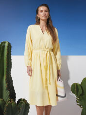 Акція на Плаття міді літнє жіноче Seventeen 2283.6371 L-XL Жовте від Rozetka