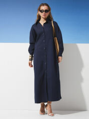 Акція на Плаття-сорочка довге літнє жіноче Seventeen 2287.6350 L-XL Синє від Rozetka
