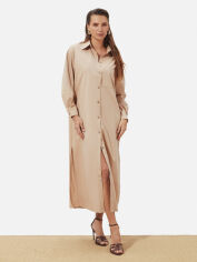 Акція на Плаття-сорочка довге літнє жіноче Seventeen 2287.6352 L-XL Бежеве від Rozetka