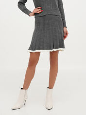 Акція на Спідниця міні осіння жіноча EQUILIBRI W391 032 200-207 One Size Dark grey від Rozetka