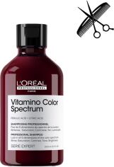Акція на Професійний шампунь L'Oreal Professionnel Serie Expert Vitamino Color Spectrum Professional Shampoo для сяючого блиску та збереження 5 вимірів колірного спектра після фарбування волосся 300 мл від Rozetka