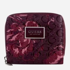Акція на Гаманець жіночий для карток Guess 847990685 Бордовий від Rozetka
