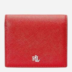 Акція на Гаманець жіночий шкіряний для карток Ralph Lauren 741154340 Червоний від Rozetka