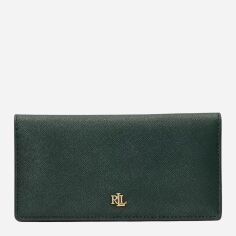 Акція на Гаманець жіночий шкіряний для карток Ralph Lauren 830105379 Зелений від Rozetka