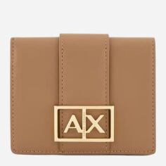 Акція на Гаманець жіночий для карток Armani Exchange 944385213 Коричневий від Rozetka