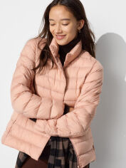 Акція на Куртка демісезонна коротка жіноча UNIQLO 689060777 M Рожева від Rozetka
