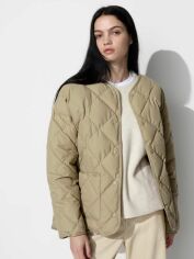 Акція на Куртка демісезонна жіноча UNIQLO 437315203 L Бежева від Rozetka
