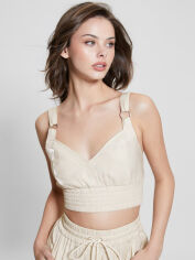 Акція на Топ жіночий Guess 312596802 XS Молочний від Rozetka