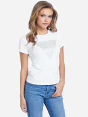Акція на Футболка бавовняна жіноча Guess 345986643 XL Біла з принтом ( 1159830337) від Rozetka