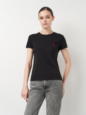 Акція на Футболка бавовняна жіноча Polo Ralph Lauren 11475.1 S Чорна від Rozetka