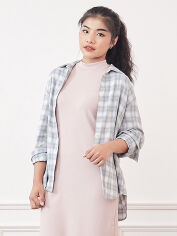 Акція на Сорочка жіноча Uniqlo 65856816 XS Сіра ( 1159830108) від Rozetka