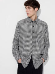 Акція на Сорочка бавовняна оверсайз чоловіча Uniqlo 870487698 M Чорна від Rozetka