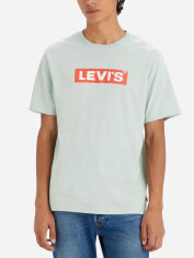 Акція на Футболка бавовняна довга чоловіча Levi`s 290968142 2XL Зелена з принтом від Rozetka