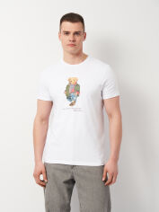 Акція на Футболка бавовняна чоловіча Polo Ralph Lauren 11474.2 2XL Біла від Rozetka
