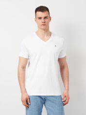 Акція на Футболка бавовняна чоловіча Tommy Hilfiger 11439.2 XL Біла від Rozetka