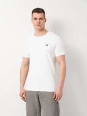 Акція на Футболка бавовняна чоловіча Calvin Klein Jeans 11452.2 XL Біла від Rozetka
