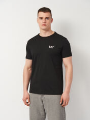 Акція на Футболка бавовняна чоловіча Emporio Armani 11466.1 2XL Чорна від Rozetka