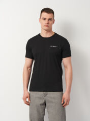 Акція на Футболка бавовняна чоловіча Calvin Klein Jeans 11450.1 XL Чорна від Rozetka