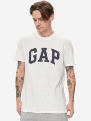 Акція на Футболка бавовняна довга чоловіча Gap 856659-03 XXL Біла від Rozetka