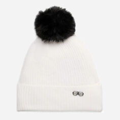 Акція на Шапка жіноча Karl Lagerfeld 849908756 One Size Біла від Rozetka