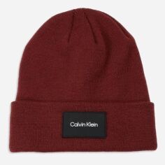Акція на Шапка Calvin Klein 133822738 One Size Бордова від Rozetka