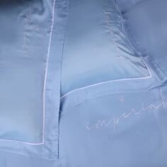 Акція на Комплект постільної білизни Mirson Полуторний 143х210 см Imperial Tencel №04 Blue від Rozetka