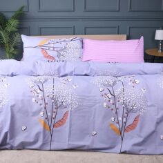 Акція на Комплект постільної білизни MirSon King Size 220х240 см Ranforce Elite 17-0760 Violet blossoms від Rozetka