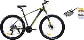 Акція на Набір Велосипед Ardis 27.5" 19" МТВ AL Dallas Чорно-жовтий (0288-19-Ж) + Окуляри спортивні RockBros Polarized UV400 5 лінз велосипедні Чорні від Rozetka
