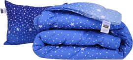 Акція на Набір MirSon №1235 Сolor Fun Line Ковдра зимова Полуторна 155х215 см 17-0432 Milky Way Tencel + Подушка 50x70 см від Rozetka