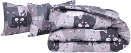 Акція на Набір MirSon №1317 Сolor Fun Line Ковдра демісезонна King Size 220х240 см 17-0543 Hendri Silk + Дві подушки 50x70 см від Rozetka