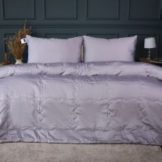 Акція на Набір MirSon №3007 Ковдра літня Полуторна 155х215 Line Satin Premium 0251 SkyLine Silk + 2 подушки 50х70 + 2 наволочки 50х70 + простирадло 150х220 від Rozetka