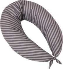 Акція на Подушка для вагітних та годування MirSon №5016 Color Line 17-0601 Stripe Gray 30х170 см від Rozetka