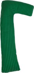 Акція на Подушка для вагітних та відпочинку MirSon №5000 Color Line 17-0612 Stripe Emerald Г-подібна 140х40х20 см від Rozetka