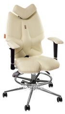 Акція на Крісло Kulik System Fly з перфорований екокожа Beige від Rozetka