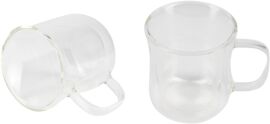 Акція на Набір склянних чашок Bergner Coffee & tea lovers 230 мл х 2 шт (BG-20115-MM) від Rozetka